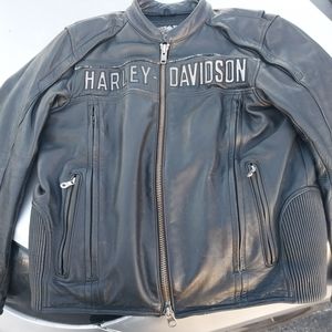 Leather Harley Davidson jacket and chaps